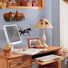 RoomMates RMK1017SCS Wild Horses Peel and Stick Wall Decals