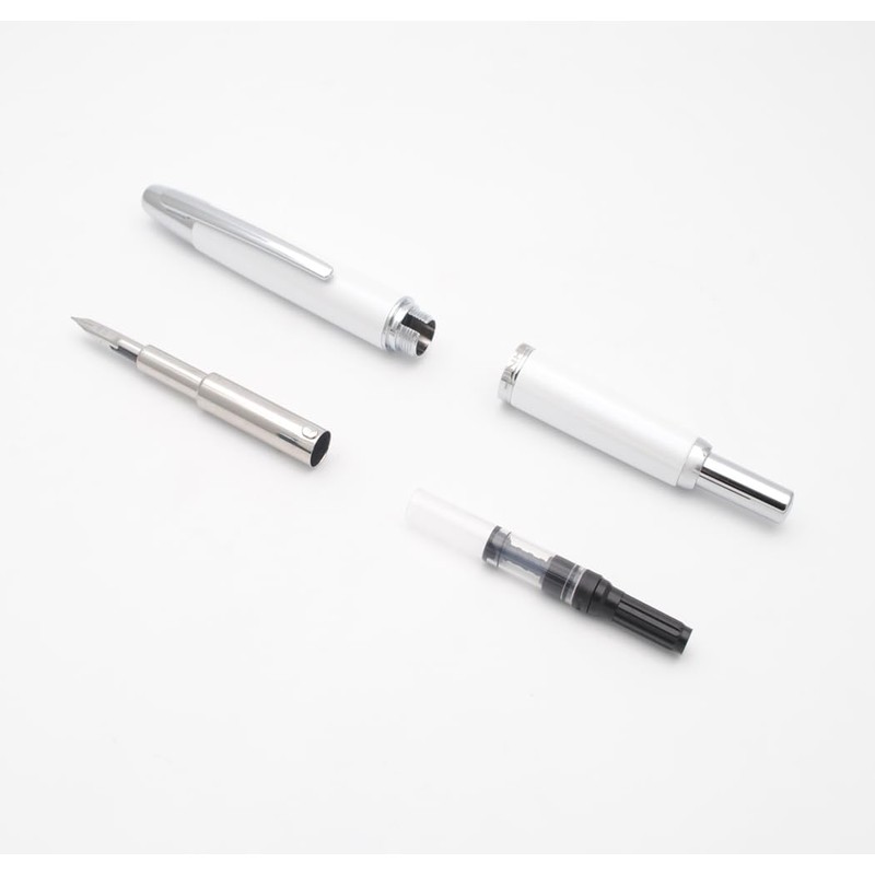 JINHAO 10 Press Fountain Pen Retractable Metal Pen with Ink