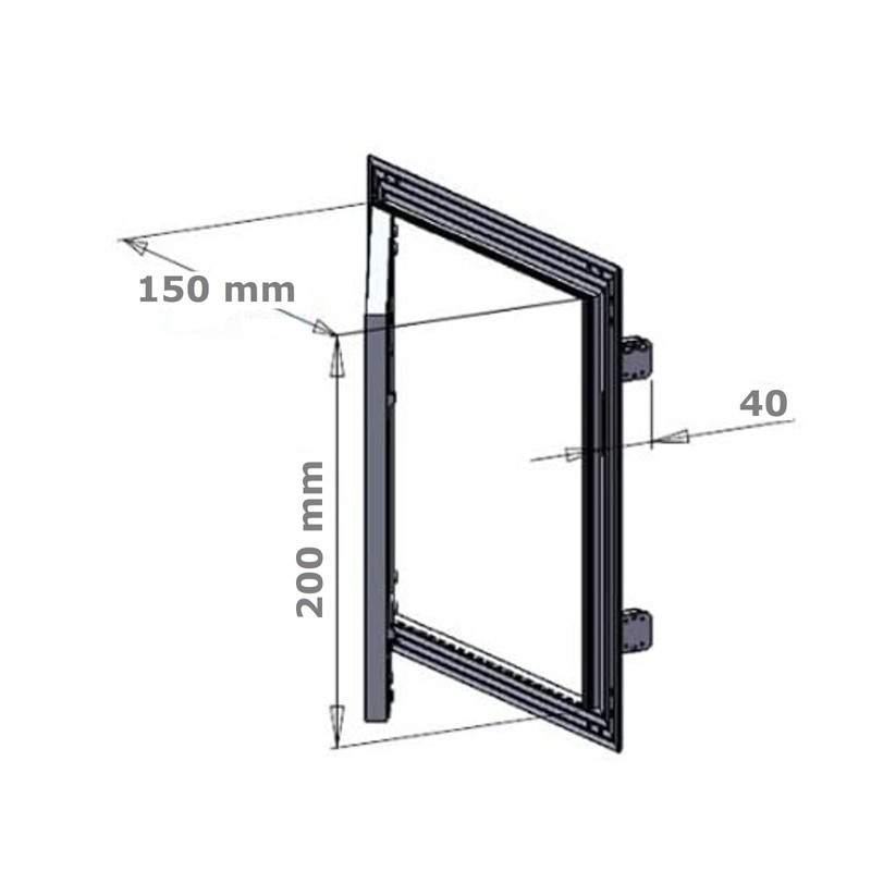 MKK-SHOP KRAL1 Lid 150 x 200 mm plasterboard 12.5 mm