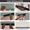 Universal Garage Door Threshold Seals Bottom Rubber Replacement, weatherproofing Garage