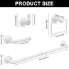 Jeasor 4-Pieces Industrial Pipe Bathroom Towel Ring Kit DIY Wall