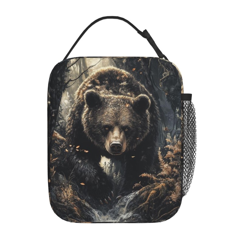 VANZEV Bear Lunch Box for Women Men, Insulated Lunch Box