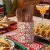 Kathfly Talavera Utensil Holder 6" Large Ceramic Mexican Kitchen Utensil