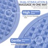 Upgrade Silicone Foot Massage Mat with Dual-Side Usage, Large Reflexology