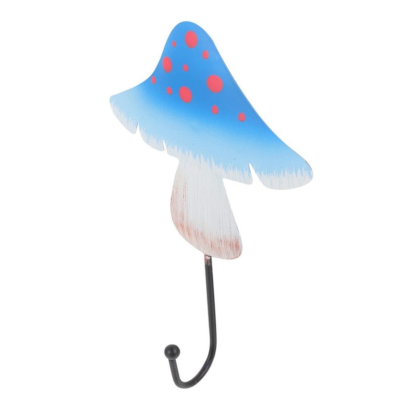 STOBAZA 4pcs Mushroom Decorative Wall Hook Key Hanging Hook Wall