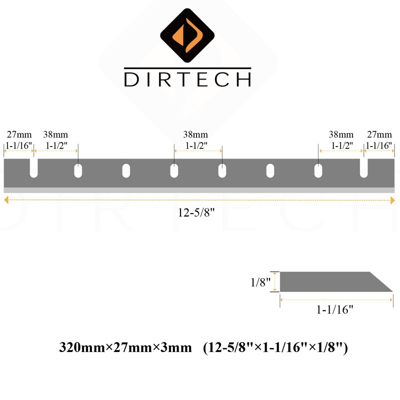 HSS Planer Blades for DW733 12-1/2-Inch (DW7332) Heat Treated, Double