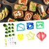 6PCS Sandwich Cutters 12PCS Cookie Vegetable Fruit Cutter Shapes Set