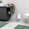 bremermann Wall-Mounted Cosmetic Bin, 3 Litres, Bathroom Bin, 2-Way Mounting,