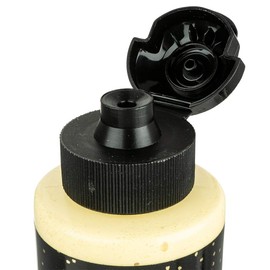 Ideen mit Herz Acrylic Paint Multisurface Fine Glitter Universal Water-based Paint with Elegant Shimmering Gold Glitter 180 ml (Vanilla Yellow)