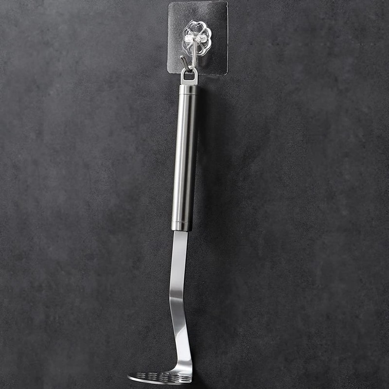 Potato Masher Stainless Steel, Garlic Press, Kitchen Food Mashr for