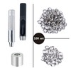 Grommet Tool Kit, 100 Sets Grommets Eyelets Kit Grommet Setting