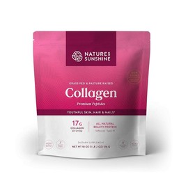 Nature's Sunshine Collagen Powder – Type I & III Premium Grass-Fed Bovine Collagen Peptides for Skin, Hair, Nails, Joints, 18 oz