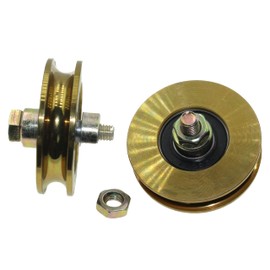 Steel Gate Wheel-59 Round R59-10-10, Galvanized, 10 mm Groove 10 mm Bearing