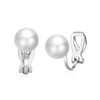 Philip Jones Silver Plated Pearl Clip On Earrings