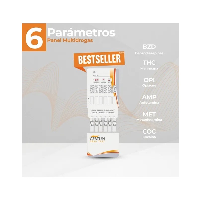 Prueba De Antidoping 6 Parametros. Vaso Y Guantes ¡¡gratis!!