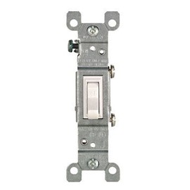 Leviton CO/ALR 15 amps Toggle Switch White 1 pk