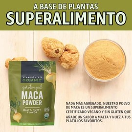Viva Labs Organic Maca Powder: Gelatinized for Enhanced Bioavailability, Non-GMO, 1lb Bag