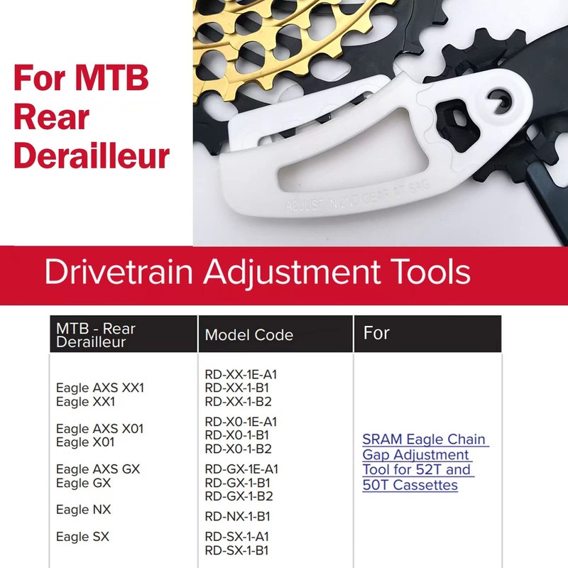 TAKEWELL Chain Gap Adjustment Tool for SRAM Eagle MTB Rear