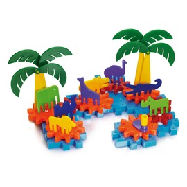 Quercetti - Georello Jungle - Bauspiel, Zahnräder-Spiel