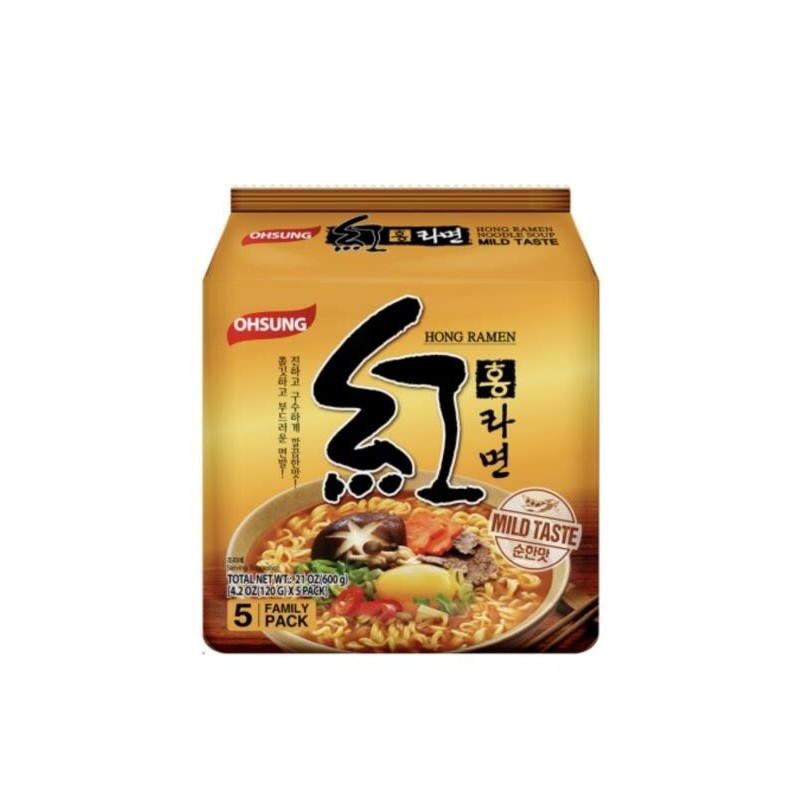 OHSUNG 4 PACK Ohsung Hong Ramen Korean Style INSTANT NOODLE