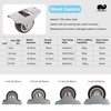 LIKERAINY Small Low-Noise Wheels TPR Rubber Wheels Furniture Castors Diameter