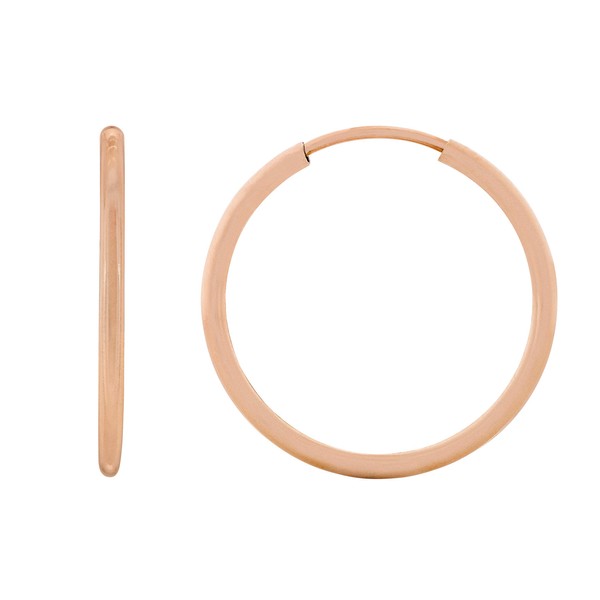 HUNTER & TROVE 14K Rose Gold Fill Infinity Endless Hoop