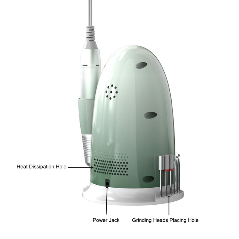 Electric Nail Drill Machine 35000 RPM Adjustable Rotate Speed Nail