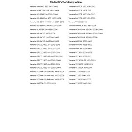 TUSK Billet Aluminum Gas Cap Red Machined for Yamaha YFZ450R 2009-2025