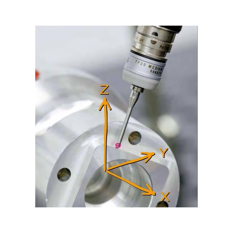 CMM Probe Touch Stylus Ruby Ball M2 Thread Ball 0.7mm