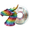 Stronghero3D PLA Rainbow Silk Filament,Multi Color,Net Weight 1kg(2.2lbs) Accuracy +/-0.05mm