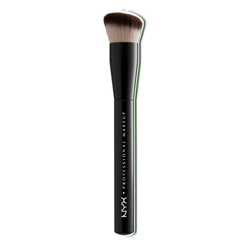 NYX - Brocha de maquillaje profesional con texto en inglés