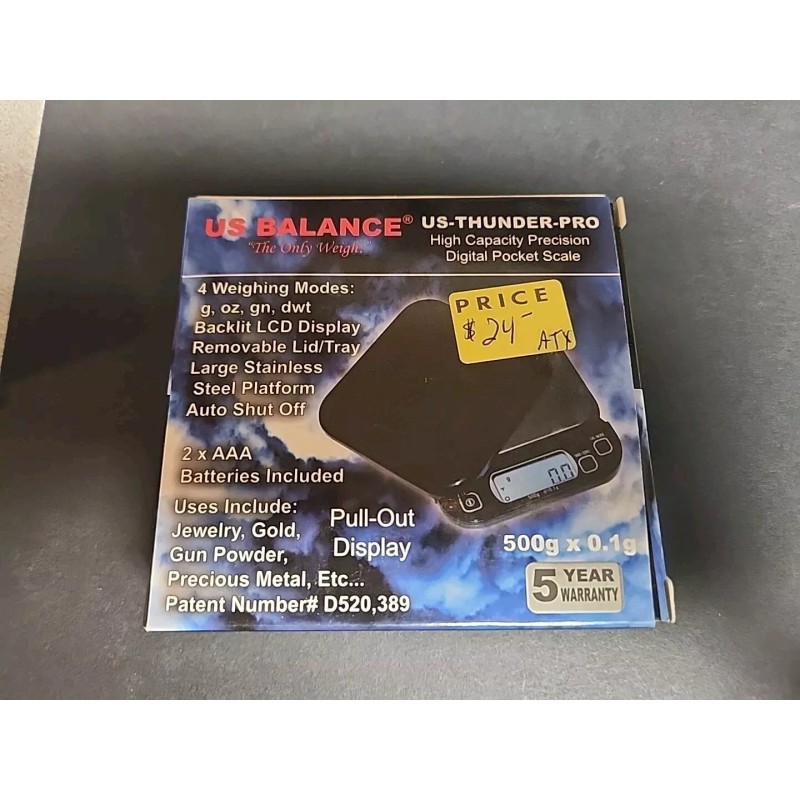 US Balance Digital Pocket Scale 500GX0.1G B62