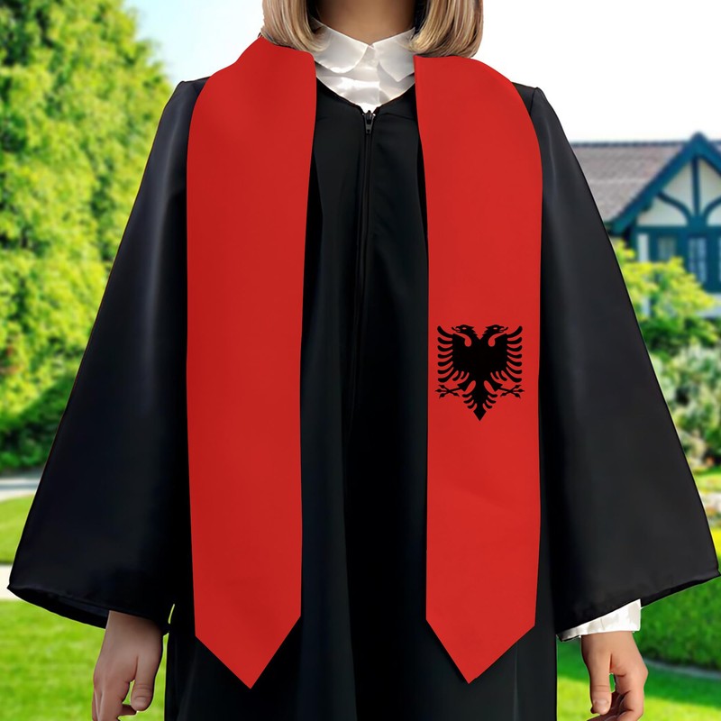 Pan African Flag Graduation Stole Satin Sash Scarf for Study