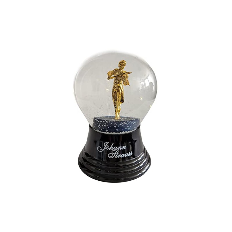 Johann Strauss Snow Globe Real Glass Globe 8 cm