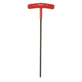 BONDHUS Ball Point, Hex T-Handle, 0.2 inches (4 mm), Total Length: 8.7 inches (221 mm), Shaft Length: 8.1 inches (80 mm), Handle Length: 3.1 inches (80 mm), Black Dyed BT4MM No. 13160