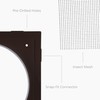 HVAC OV 6 Inch Fit - Brown Plastic Vent Cover