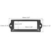 sourcing map Pack of 10 Metal Label Holder File Name