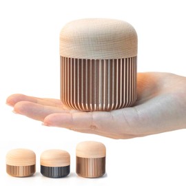 Mini Urn Keepsake Urn for Ashes Mini Size Aluminum Urn Sealed Type for Human Buddhist Altar Urn Keepsake Small Urn Feeling Close to You Amulet Good Luck Protection Family Dog Pet Wooden Urn (High