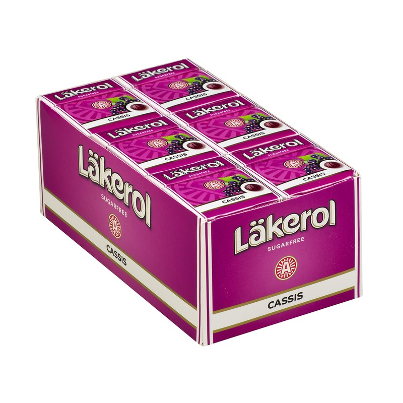 Lakerol Cassis (black Currant) Sugar Free Pastilles, .8 Ounce (Pack