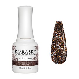 Kiara Sky Soak Off Gel Nail Polish 0.5 fl oz, CHOCOLATE GLAZE (G467)