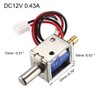 uxcell® DC 12V 0.43A 4mm Mini Electromagnetic Solenoid Lock Push