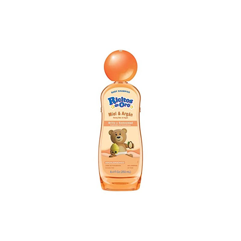 Ricitos de Oro Shampoo, Miel, color naranja, 250 ml