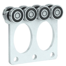 Fuperoo Electric Hoist Roller Trolley. Wheel Trolley Assembly Rollers.The top of The Trolley has Room for Set Screws, Allowing The use of a 1-5/8" high Strut Channel