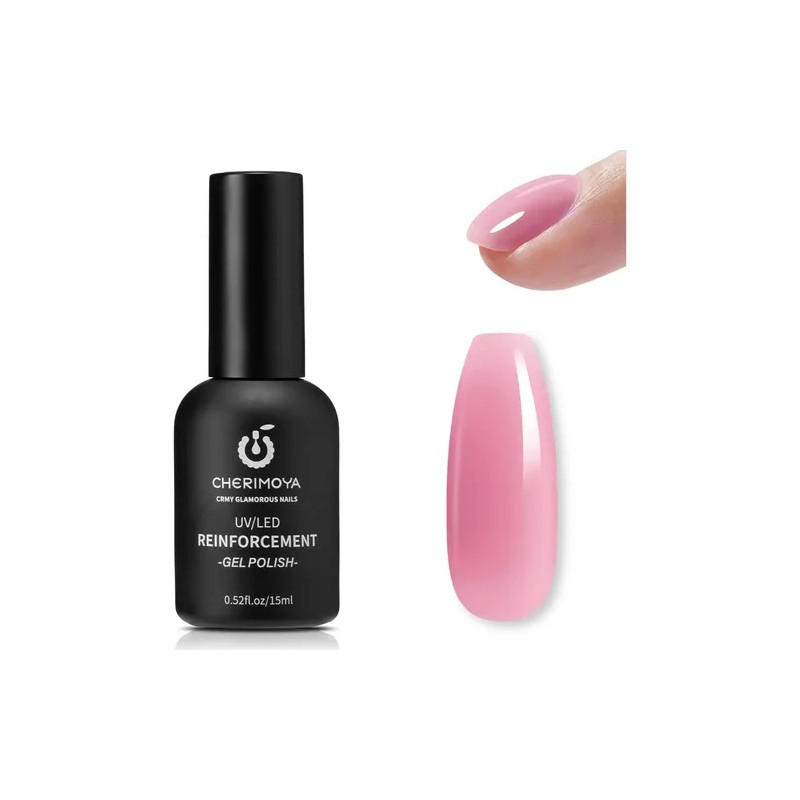 Esmalte Gel Uvled De Refuerzo 15ml Para Uñas Cherimoya
