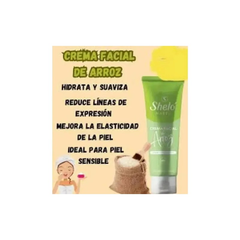 Crema Facila De Arroz Sheló Nabel Ácido Hialurónico 100ml
