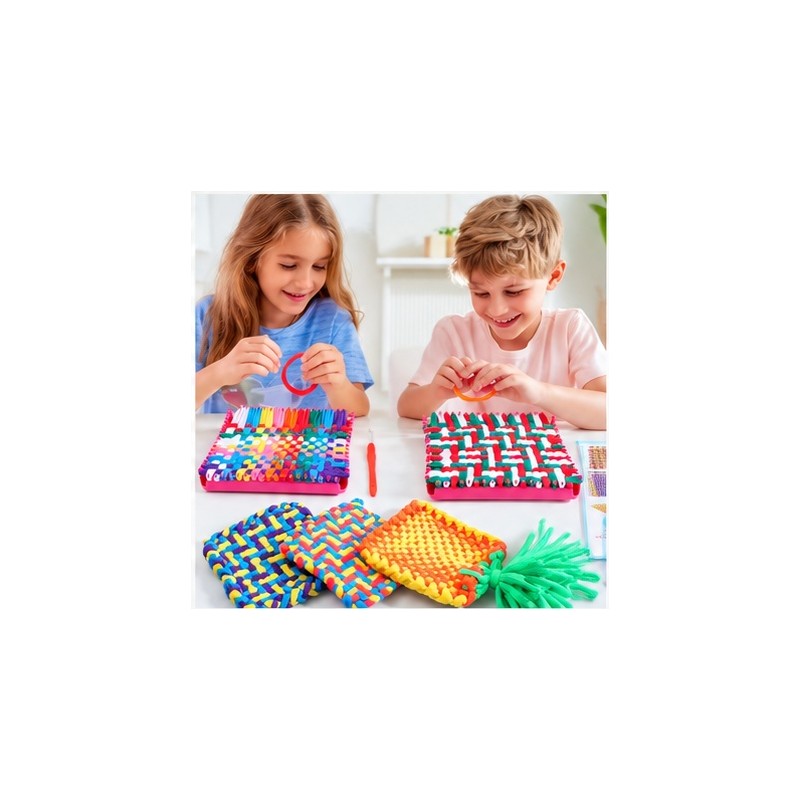 Weaving Loom Kit for DIY Crafts – Beginner-Friendly Reusable Loom