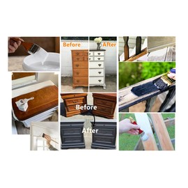 Non-Toxic Furniture Paint Vintage Chalk Paint for Wood/Metal/Glass, Indoor/Outdoor Use No Sanding & Primer Needed Matte Finish Cabinet Paint, Waterbased | Acrylic | Crafts for DIY Projects 4oz/118ml (8+3)