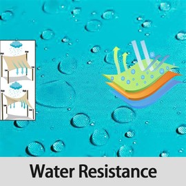 BeQell Waterproof Sun Shade Sail Rectangle, 10'x10' Turquoise Sun Shade Canopy 95% UV Block Water Resistant Sunshade Outdoor Patio Lawn Garden Carport Backyard Deck Pergola Fabric Screen Awning