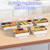 Bento Box 5-Pack, 4-Compartment Lunch Box for Women, Men &