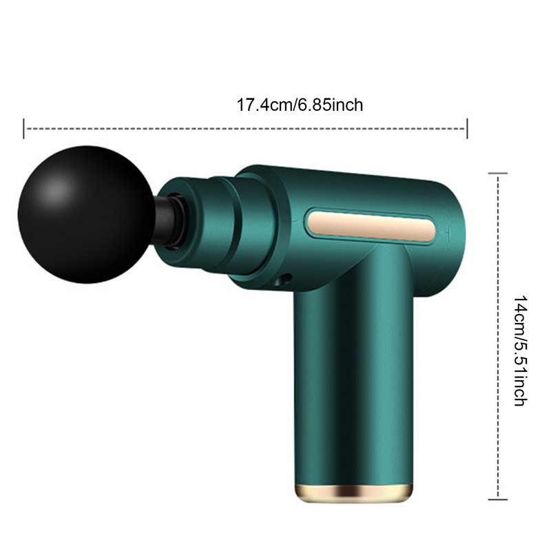 Fascia Massage Gun 6 Speeds Adjustable Portable Handheld Muscle Massager